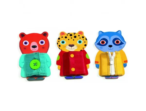 Pedagogie Montessori Djeco Ziptou Favorise La Concentration 3 Animaux En Bois 1 A 3 Joueurs — Matériel & jeux… — vue 3