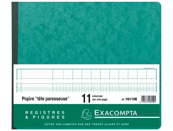 EXACOMPTA Piqûre tête paresseuse, 11 colonnes sur 1 page — Papier, cahier & courrier — vue 3