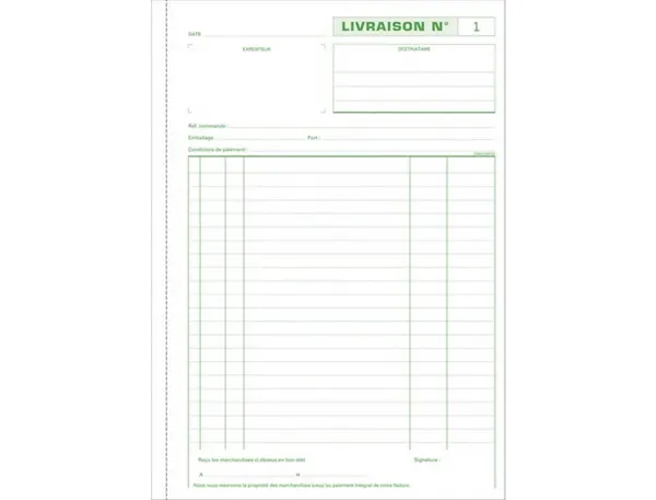 Manifold Autocopiant Exacompta Livraisons A4 210x297 mm Foliotage 50 Triplis — Papier, cahier & courrier — vue 4