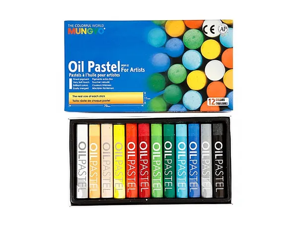 Pastel Huile Mungyo 70 mm Pigmentation Extra-Fine Texture Onctueuse Pouvoir Couvrant Diamètre 18 mm Boîte 12 Unités… — vue 3