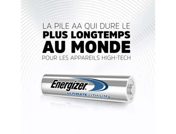 Pile Energizer Aaa Ultimate Lithium Aaa Blister 4 Unités — Informatique & bureautique — vue 3